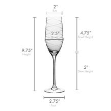 Mikasa Cheers Flute Glass Set of 4
