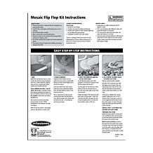 Milestone Mosaic Flip Flop Stepping Stone Kit