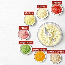 Milex Insta Chop Plus 12-Cup Glass Bowl Food Processor