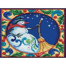Mill Hill/Jim Shore Counted Cross Stitch Kit 5"X5" - Snowman