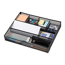 Mind Reader 2-Piece Mesh Deep Drawer Desk Organizer