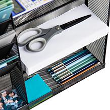 Mind Reader 4 Tier Wall Mount Vertical File Storage and Shelves