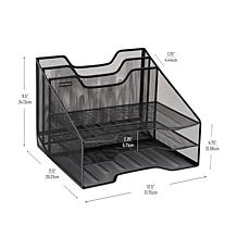 Mind Reader 5-Tier Mesh Desk Organizer Tray