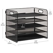 Mind Reader 5 Tier Paper Tray Desktop Organizer
