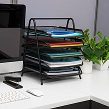 Mind Reader 5-Tier Paper Tray Desktop Organizer File Storage Pack of 2