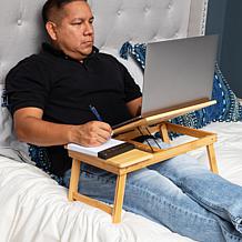 Mind Reader Bamboo Laptop Bed Tray - Brown