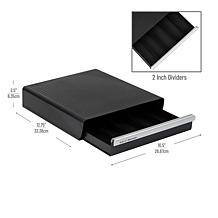 Mind Reader Coffee Pod Organizer Drawer, 30 K-Cup/35 Verismo - Black