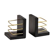 Mind Reader Decorative Basket Bookends with Storage Set of 2