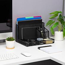 Mind Reader Desktop Organizer and Office Supplies Metal Black