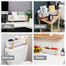 Mind Reader Divided Storage Basket with Legs