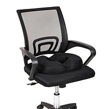 Mind Reader Donut Pillow Seat Cushion with Air Cloud Technology Black