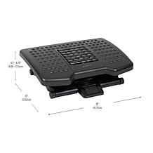 Mind Reader Footrest Height Adjustable Plastic