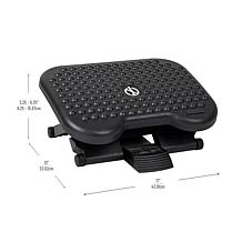 Mind Reader Footrest Height Adjustable Plastic Set of 2