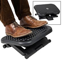 Mind Reader Footrest Height Adjustable Plastic Set of 2