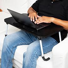 Mind Reader Freestanding Portable Foldable Lap Desk with Fold-Up Legs