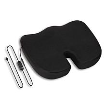 Mind Reader Heated Memory Foam Seat Cushion with 4 Heat Settings