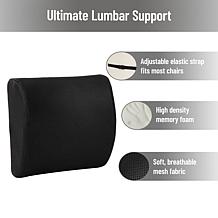 Mind Reader Lumbar Support Pillow with Air Cloud Technology Chair