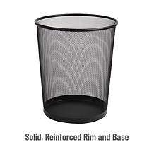 Mind Reader Mesh Trash Can Set of 3 Wastepaper Basket Round