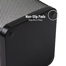 Mind Reader Mesh Trash Can Waste Paper Basket Square Metal Set of 4