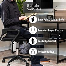 Mind Reader Office Chair Cushion Ergonomic Orthopedic Portable
