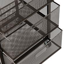 Mind Reader Rolling Storage Cart with 3 Drawers