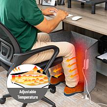 Mind Reader Under Desk Space Heater Foldable Electric Foot Warmer