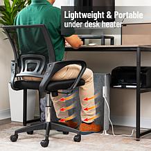 Mind Reader Under Desk Space Heater Foldable Electric Foot Warmer