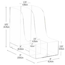 Mind Reader Vertical File Storage Desktop Organizer Magazine Holder