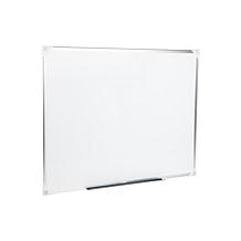 Mind Reader Wall Mount Dry Erase Magnetic Board with Marker Shelf