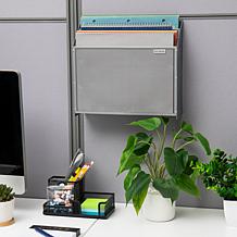 Mind Reader Wall Mount Vertical File Storage Desktop Organizer