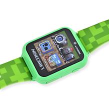Minecraft Creeper Unisex Child Smart Watch and Headphone Set - Green