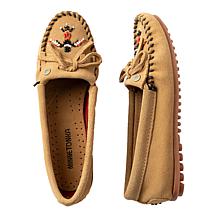 Minnetonka Thunderbird Hand-Beaded Suede Moccasin