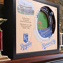 MLB Kansas City Royals StadiumViews 3-D Wall Art - Kauffman Stadium 