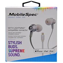 MobileSpec Wired Earbuds with Lightning Connector