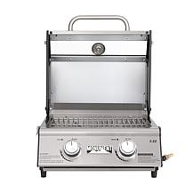 Monument Grills G22 Stainless Steel Tabletop Propane Gas Grill