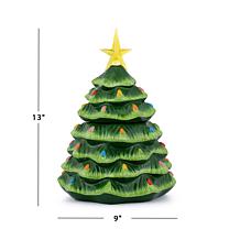 Mr. Christmas 13" Illuminated Nostalgic Tree Cookie Jar