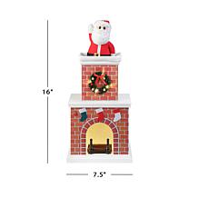 Mr. Christmas 16" Animated Santa in Chimney