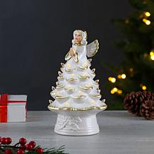 Mr. Christmas 8.5" Nostalgic Ceramic Santa Tree