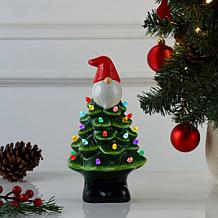 Mr. Christmas 8.5" Nostalgic Ceramic Santa Tree