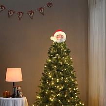 Mr. Christmas LED Blow Mold Santa Tree Topper