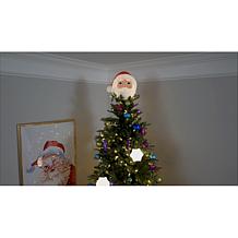 Mr. Christmas LED Blow Mold Santa Tree Topper