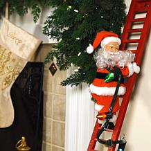 Mr. Christmas Super Climbing Musical White Santa with LED Lights