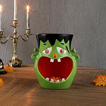 Mr. Halloween 11" Motion Activated Ceramic Jack-O-Lantern Candy Bowl