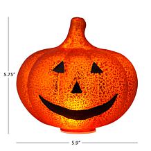 Mr. Halloween 5.75" Mercury Glass Jack-O-Lantern - Set of 2