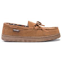 MUK LUKS Men's Paul Printed Berber Suede Moccasin