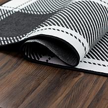 My Magic Carpet Buffalo Plaid Washable Area Rug 5'x7'