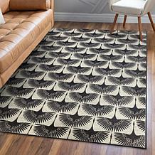 My Magic Carpet Genevieve Gorder Collection Flock Camel 5'x7' Rug