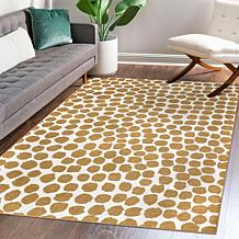 My Magic Carpet Genevieve Gorder Puff Dotty 5'x7' Rug - Honey Beige