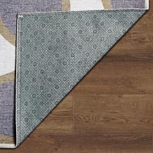 My Magic Carpet Kyoa Grey Olive Washable Area Rug 3'x5'