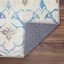 My Magic Carpet Leilani Damask Washable Area Rug 3'x5'